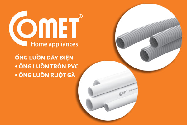 [Giá Bán] Ống Luồn Dây Điện PVC COMET - Chiết Khấu Cao