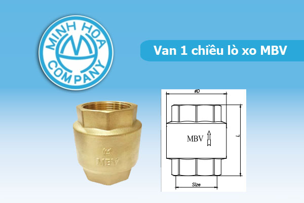 Đơn Giá: Van Đồng 1 Chiều Lò Xo MBV - Minh Hòa [Giá Tốt]