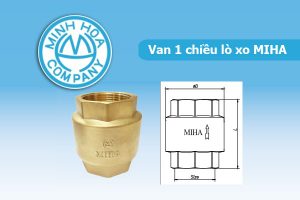 [CẬP NHẬT] Đơn Giá Van 1 Chiều Lò Xo MIHA - Van Đồng Minh Hòa