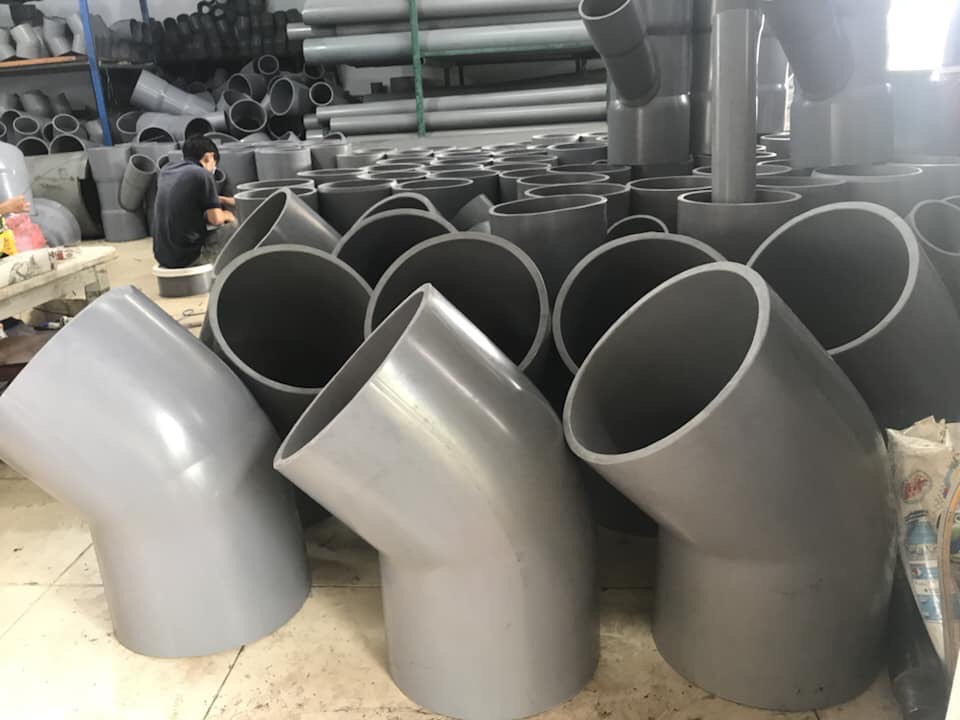 Phụ kiện ống nước uPVC phi lớn kích thước tiêu chuẩn